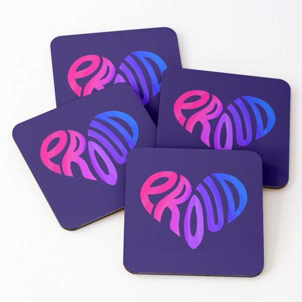 Item preview, Proud LGBTQ+ Watercolor Heart Bisexual Flag designed and sold by Olivia Ossege.