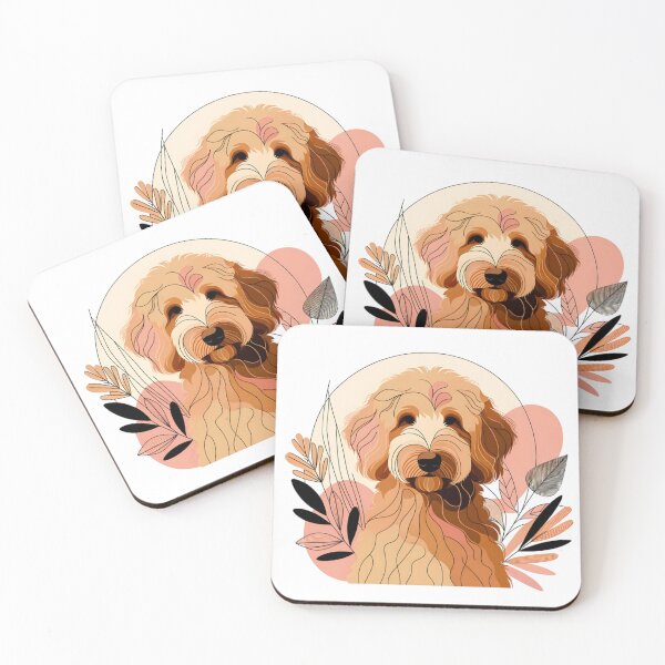 Item preview, Abstract Floral Australian Labradoodle designed and sold by TheAnimalZ00.