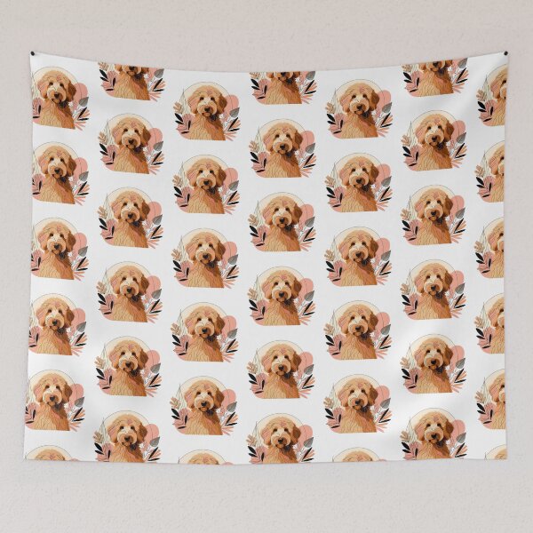 Item preview, Abstract Floral Australian Labradoodle designed and sold by TheAnimalZ00.