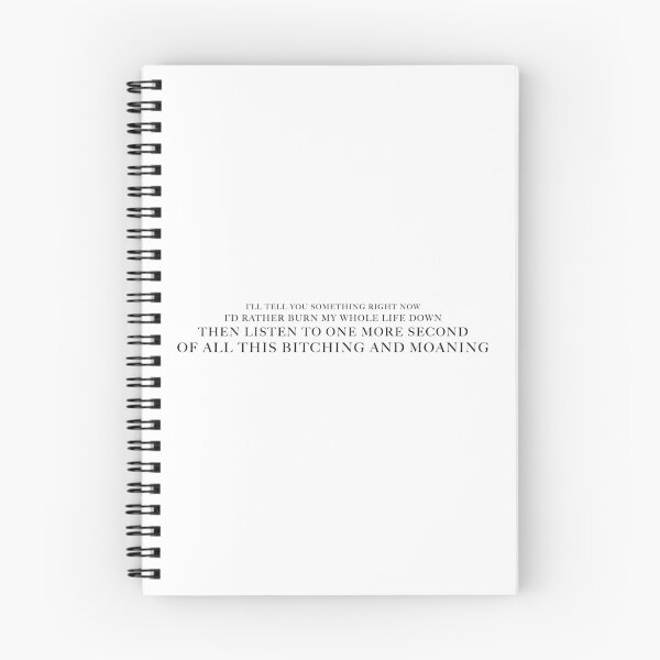 Item preview, I'd Rather Burn My Whole Life Down designed and sold by FaveLyrics.