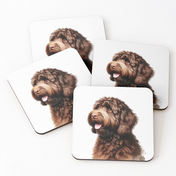 Item preview, Chocolate Australian Labradoodle  designed and sold by TheAnimalZ00.