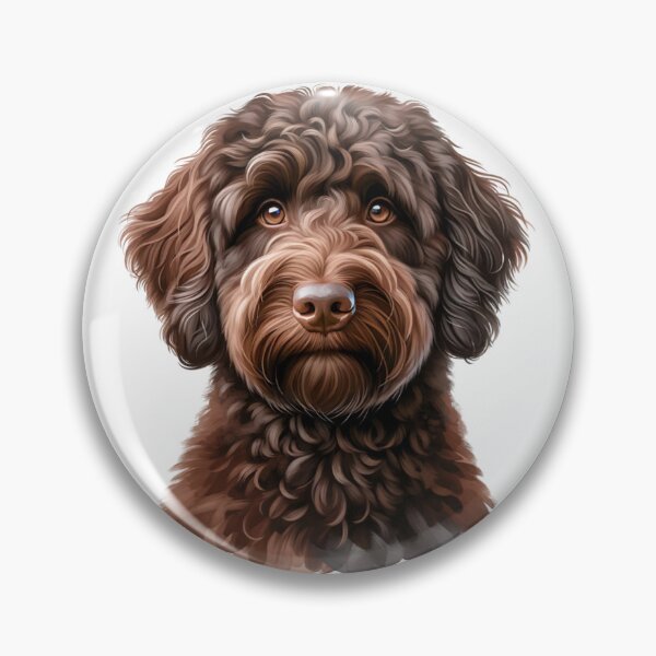 Item preview, Lindo perro labradoodle australiano chocolate designed and sold by TheAnimalZ00.