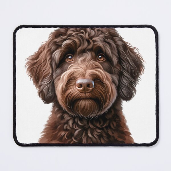 Item preview, Cute Chocolate Australian Labradoodle Dog designed and sold by TheAnimalZ00.