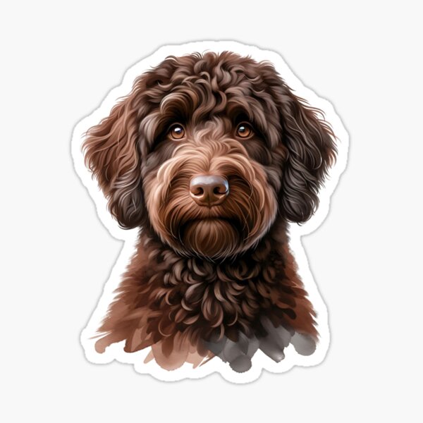 Item preview, Cute Chocolate Australian Labradoodle Dog designed and sold by TheAnimalZ00.