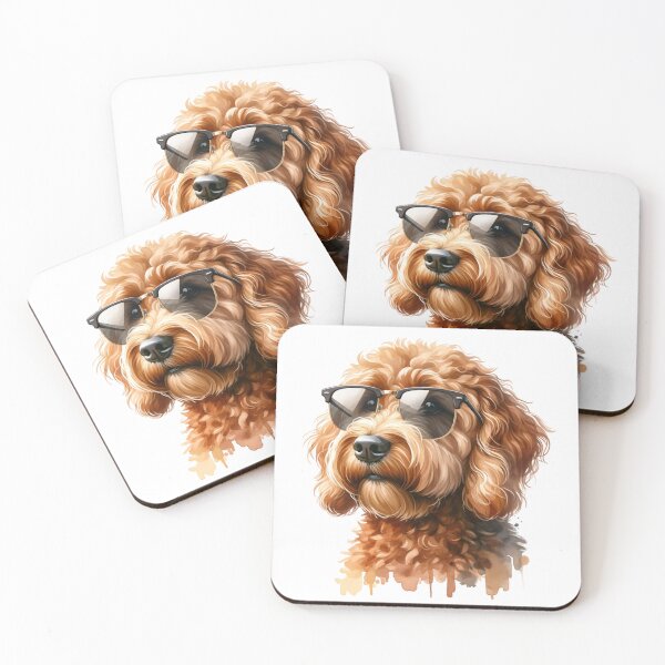 Item preview, Australian Labradoodle Dog Wearing Sunglasses designed and sold by TheAnimalZ00.
