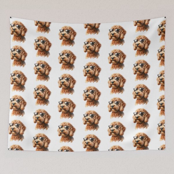 Item preview, Australian Labradoodle Dog Wearing Sunglasses designed and sold by TheAnimalZ00.