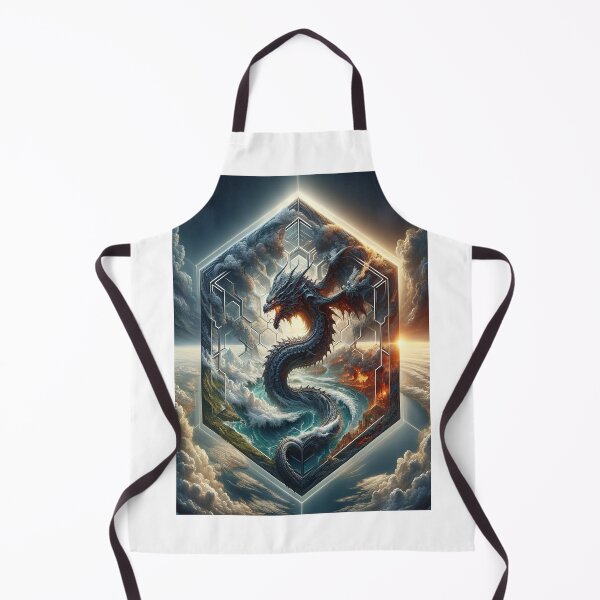 Item preview, The world serpent Jormungandr in a hexagon designed and sold by My-Mystic-World.