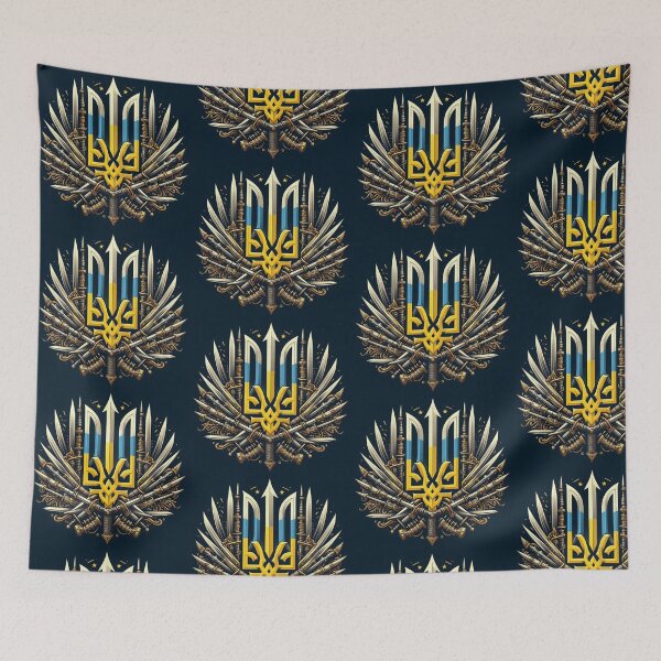 Item preview, ukranian sigil with swords designed and sold by bigchungor.