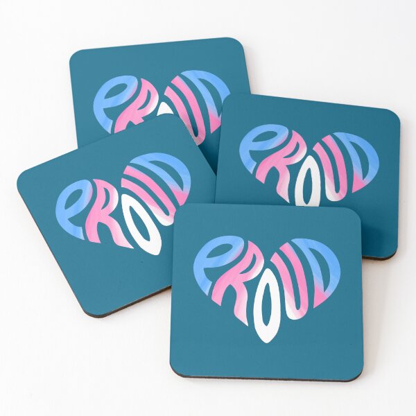 Item preview, Proud LGBTQ+ Watercolor Heart Transgender Flag designed and sold by Olivia Ossege.