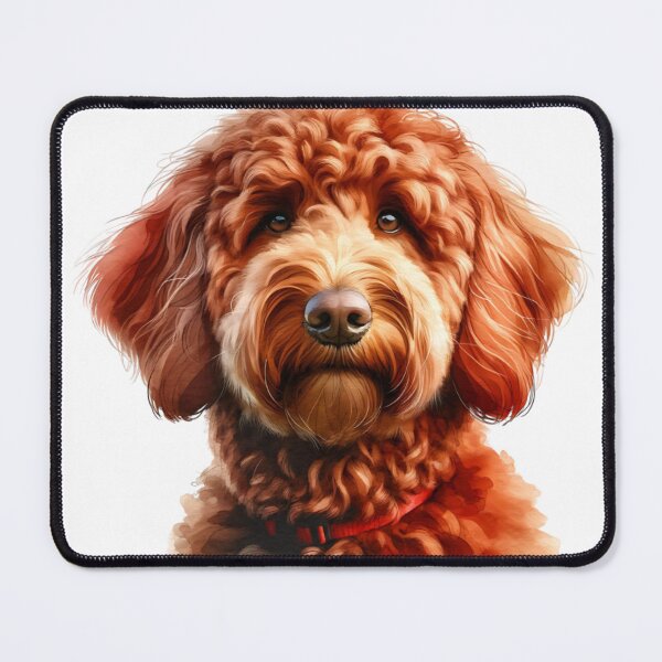 Item preview, Red Australian Labradoodle Dog designed and sold by TheAnimalZ00.