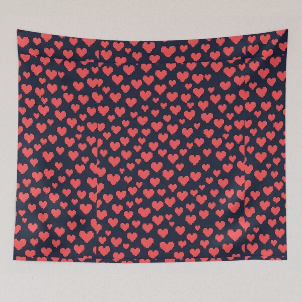 Item preview, Pixelart Heart Pattern: Retro Love designed and sold by Slick-Waffles.