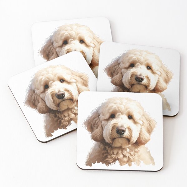 Item preview, Cream Australian Labradoodle Dog designed and sold by TheAnimalZ00.