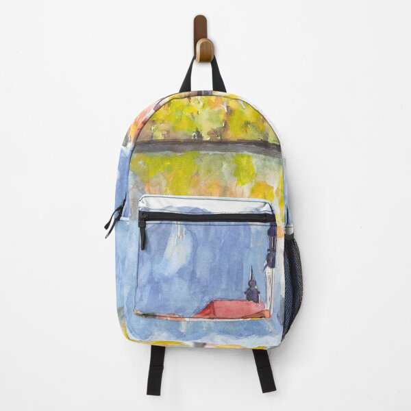 Item preview, hand painted Church of the Assumption in Lake Bled Slovenia designed and sold by ColorandColor.