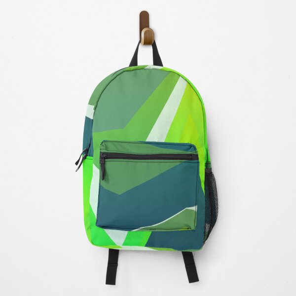 Item preview, Green Multicolor Jagged Striped Lines Parallel Layered Peaks designed and sold by EvergreenMotifs.