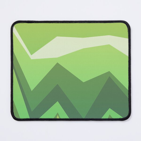Item preview, Green Multicolor Jagged Striped Lines Parallel Layered Peaks designed and sold by EvergreenMotifs.