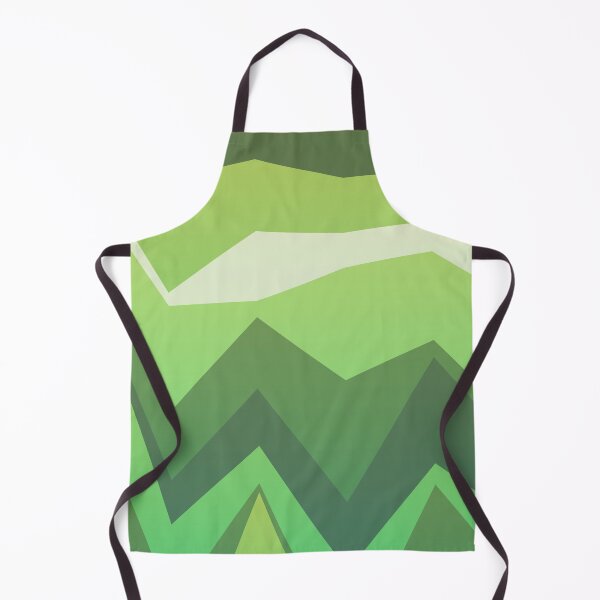 Item preview, Green Multicolor Jagged Striped Lines Parallel Layered Peaks designed and sold by EvergreenMotifs.