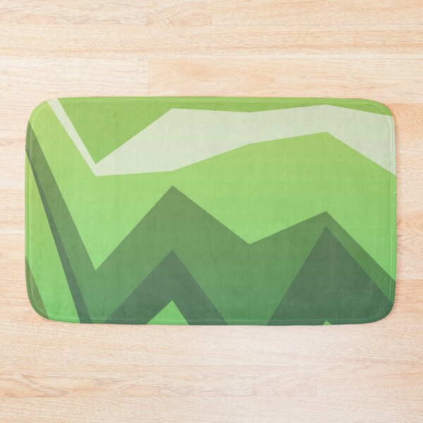 Item preview, Green Multicolor Jagged Striped Lines Parallel Layered Peaks designed and sold by EvergreenMotifs.