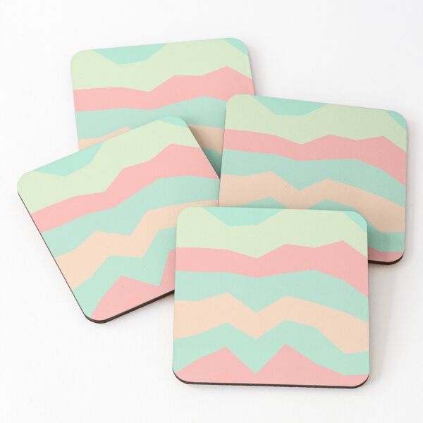 Item preview, Rainbow Multicolor Jagged Striped Lines Parallel Layered Peaks designed and sold by EvergreenMotifs.