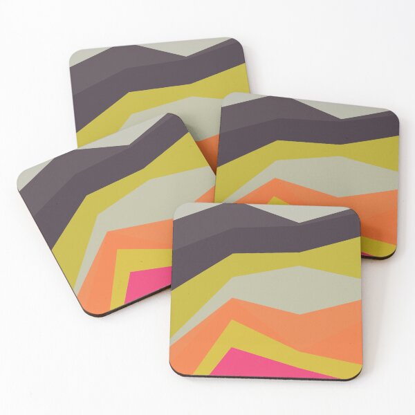 Item preview, Multicolor Spectrum Jagged Striped Lines Parallel Layered Peaks designed and sold by EvergreenMotifs.