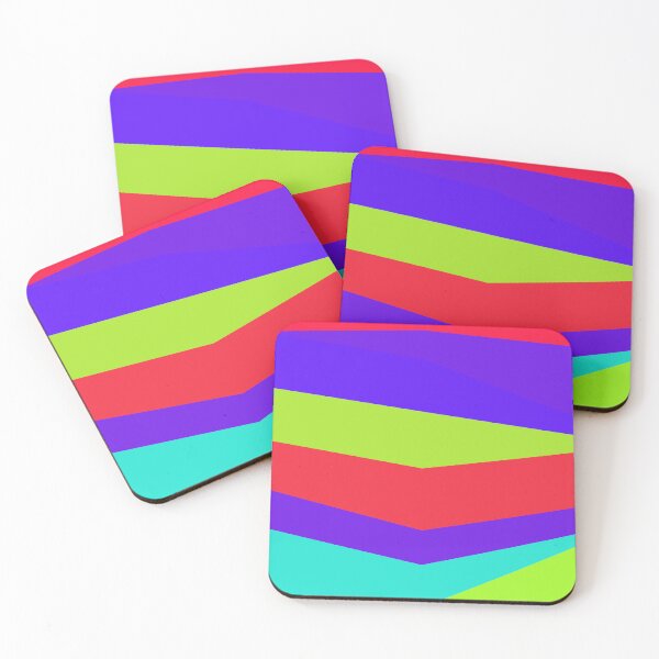 Item preview, Rainbow Multicolor Jagged Striped Lines Parallel Layered Peaks designed and sold by EvergreenMotifs.