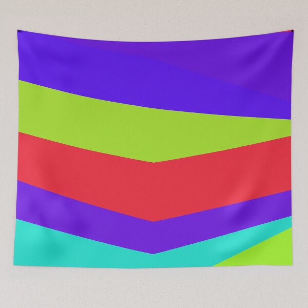 Item preview, Rainbow Multicolor Jagged Striped Lines Parallel Layered Peaks designed and sold by EvergreenMotifs.