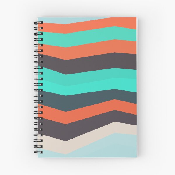 Item preview, Multicolor Jagged Striped Lines Parallel Layered Peaks designed and sold by EvergreenMotifs.