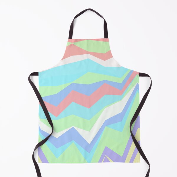 Item preview, Rainbow Multicolor Jagged Striped Lines Parallel Layered Peaks designed and sold by EvergreenMotifs.