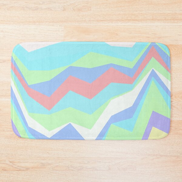 Item preview, Rainbow Multicolor Jagged Striped Lines Parallel Layered Peaks designed and sold by EvergreenMotifs.
