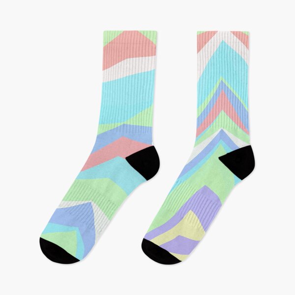Item preview, Rainbow Multicolor Jagged Striped Lines Parallel Layered Peaks designed and sold by EvergreenMotifs.