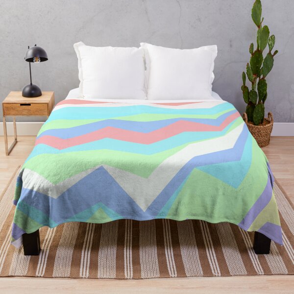 Item preview, Rainbow Multicolor Jagged Striped Lines Parallel Layered Peaks designed and sold by EvergreenMotifs.