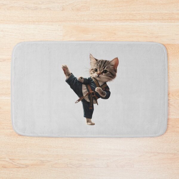 Item preview, Karate Taekwondo Funny Cat Jiu Jitsu MMA designed and sold by OLIHESSEL.