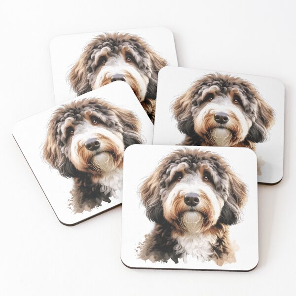 Item preview, Cute Parti Australian Labradoodle designed and sold by TheAnimalZ00.