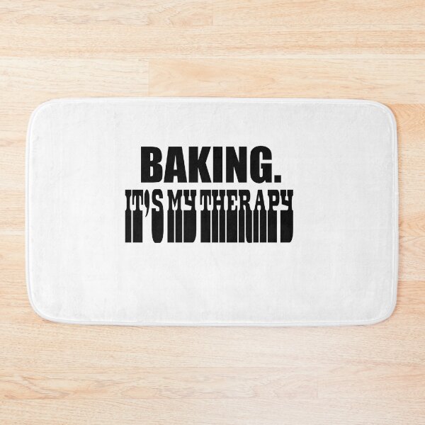 Item preview, "BAKING. It's my therapy" inscription designed and sold by ChesssesShop.