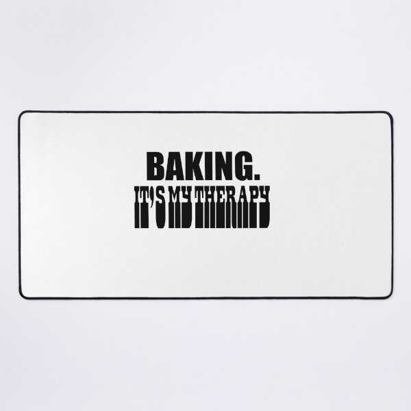 Item preview, "BAKING. It's my therapy" inscription designed and sold by ChesssesShop.