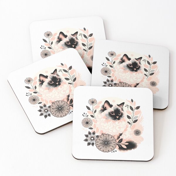 Item preview, Abstract Floral Seikirk Rex Cat designed and sold by TheAnimalZ00.