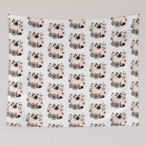 Item preview, Abstract Floral Seikirk Rex Cat designed and sold by TheAnimalZ00.
