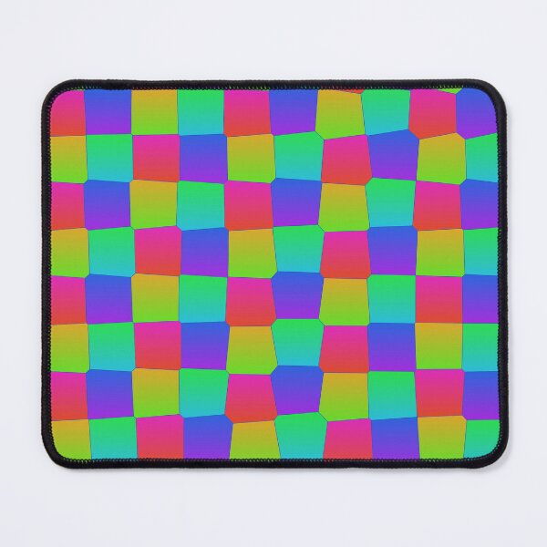 Item preview, Random Multicolor Joined Scales Square Symbols Connected Geometry designed and sold by EvergreenMotifs.