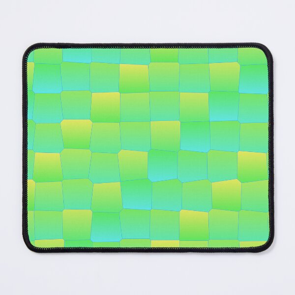 Item preview, Green Multicolor Joined Scales Square Symbols Connected Geometry designed and sold by EvergreenMotifs.