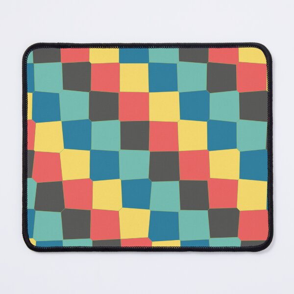Item preview, Random Multicolor Joined Scales Square Symbols Connected Geometry designed and sold by EvergreenMotifs.