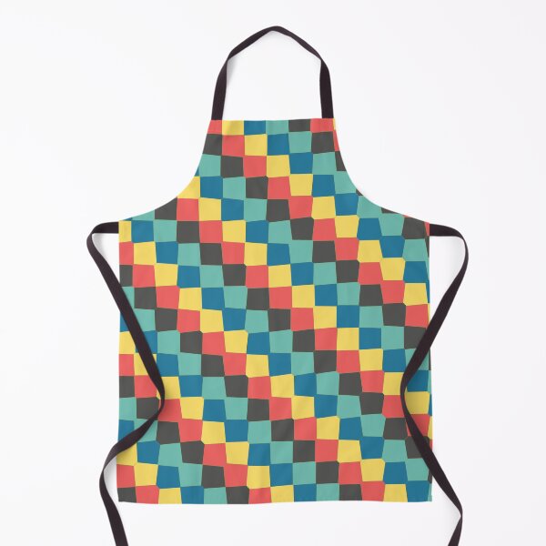 Item preview, Random Multicolor Joined Scales Square Symbols Connected Geometry designed and sold by EvergreenMotifs.
