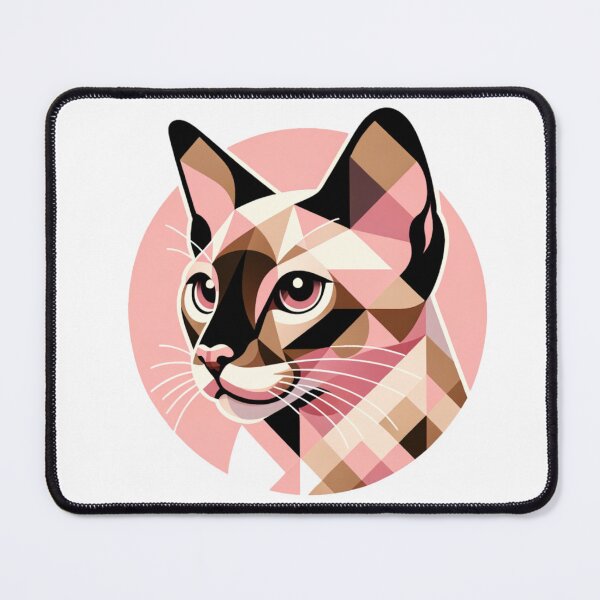 Item preview, Abstract Geometric Javanese Cat designed and sold by TheAnimalZ00.