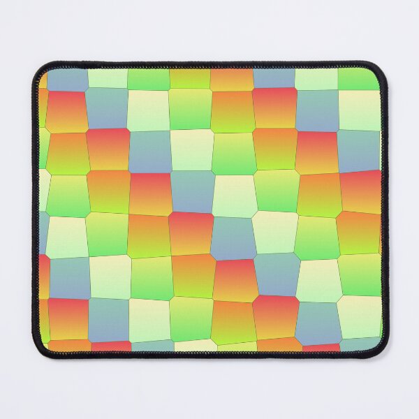 Item preview, Random Multicolor Joined Scales Square Symbols Connected Geometry designed and sold by EvergreenMotifs.