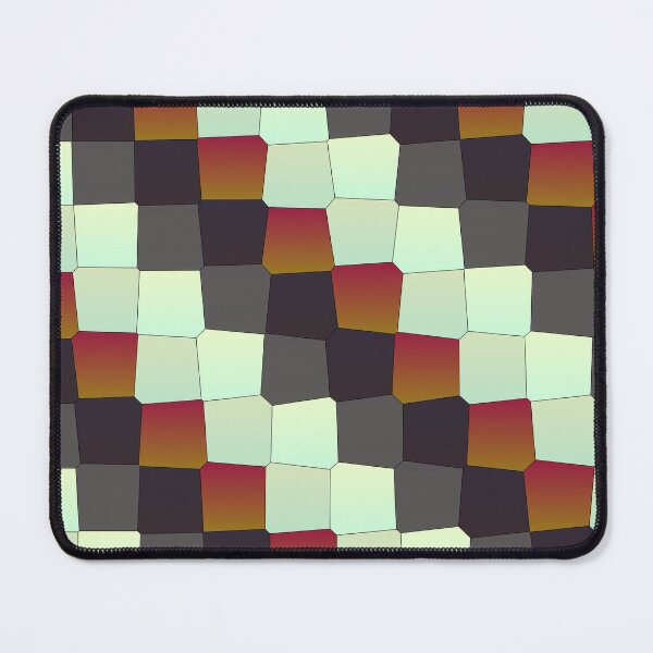 Item preview, Random Multicolor Joined Scales Square Symbols Connected Geometry designed and sold by EvergreenMotifs.