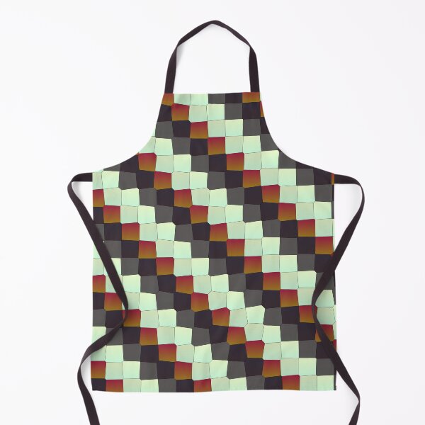 Item preview, Random Multicolor Joined Scales Square Symbols Connected Geometry designed and sold by EvergreenMotifs.