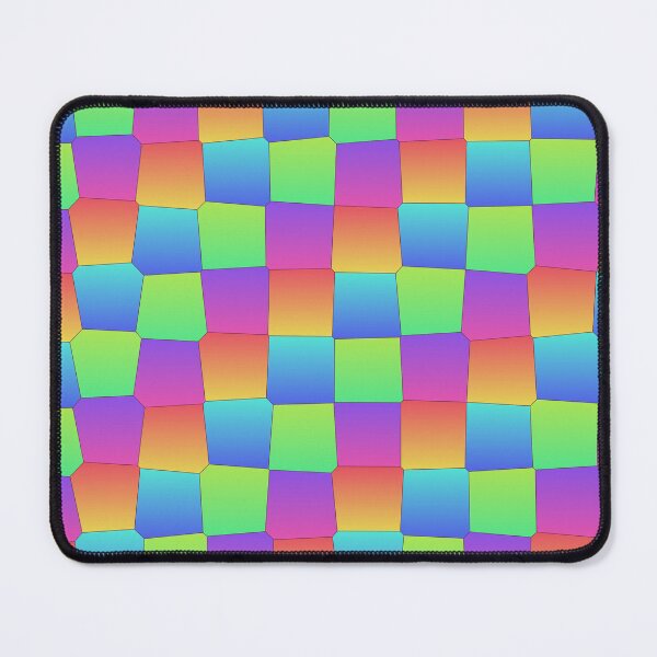 Item preview, Rainbow Multicolor Joined Scales Square Symbols Connected Geometry designed and sold by EvergreenMotifs.