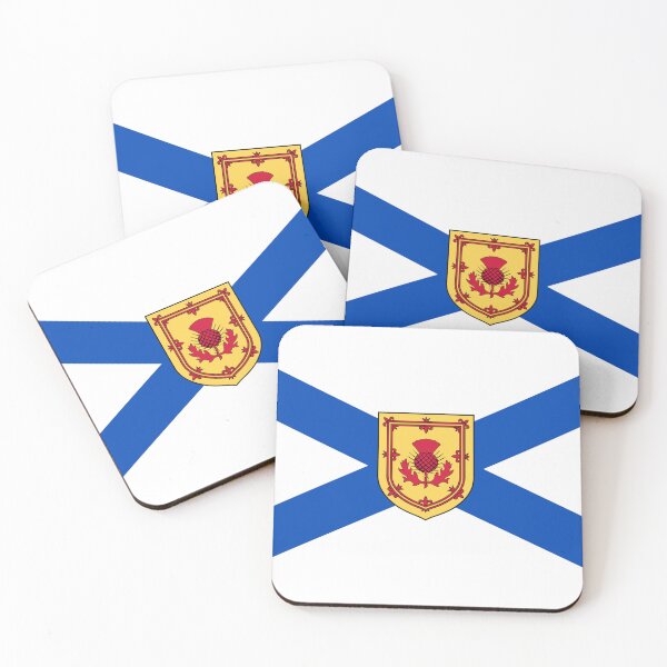 Item preview, Nova Scotian National Flag with Thistle Shield (bratach Alba Nuadh le sgiath cluarain) designed and sold by JonathanR1994.