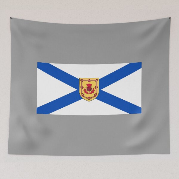 Item preview, Nova Scotian National Flag with Thistle Shield (bratach Alba Nuadh le sgiath cluarain) designed and sold by JonathanR1994.