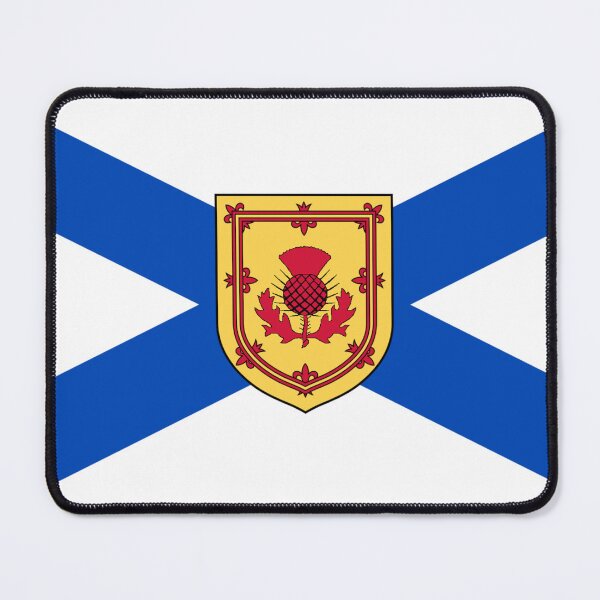 Item preview, Nova Scotian National Flag with Thistle Shield (bratach Alba Nuadh le sgiath cluarain) designed and sold by JonathanR1994.