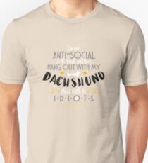 I’d Rather Hang Out With My Dachshund PASTEL YELLOW Unisex T-Shirt