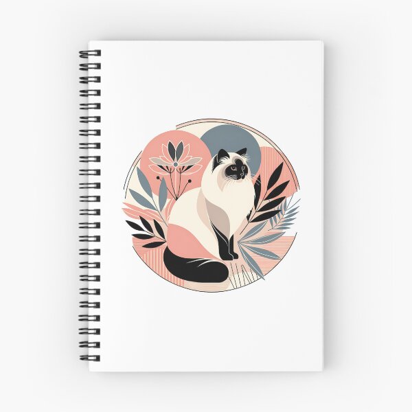 Item preview, Abstract Floral Himalayan Cat designed and sold by TheAnimalZ00.